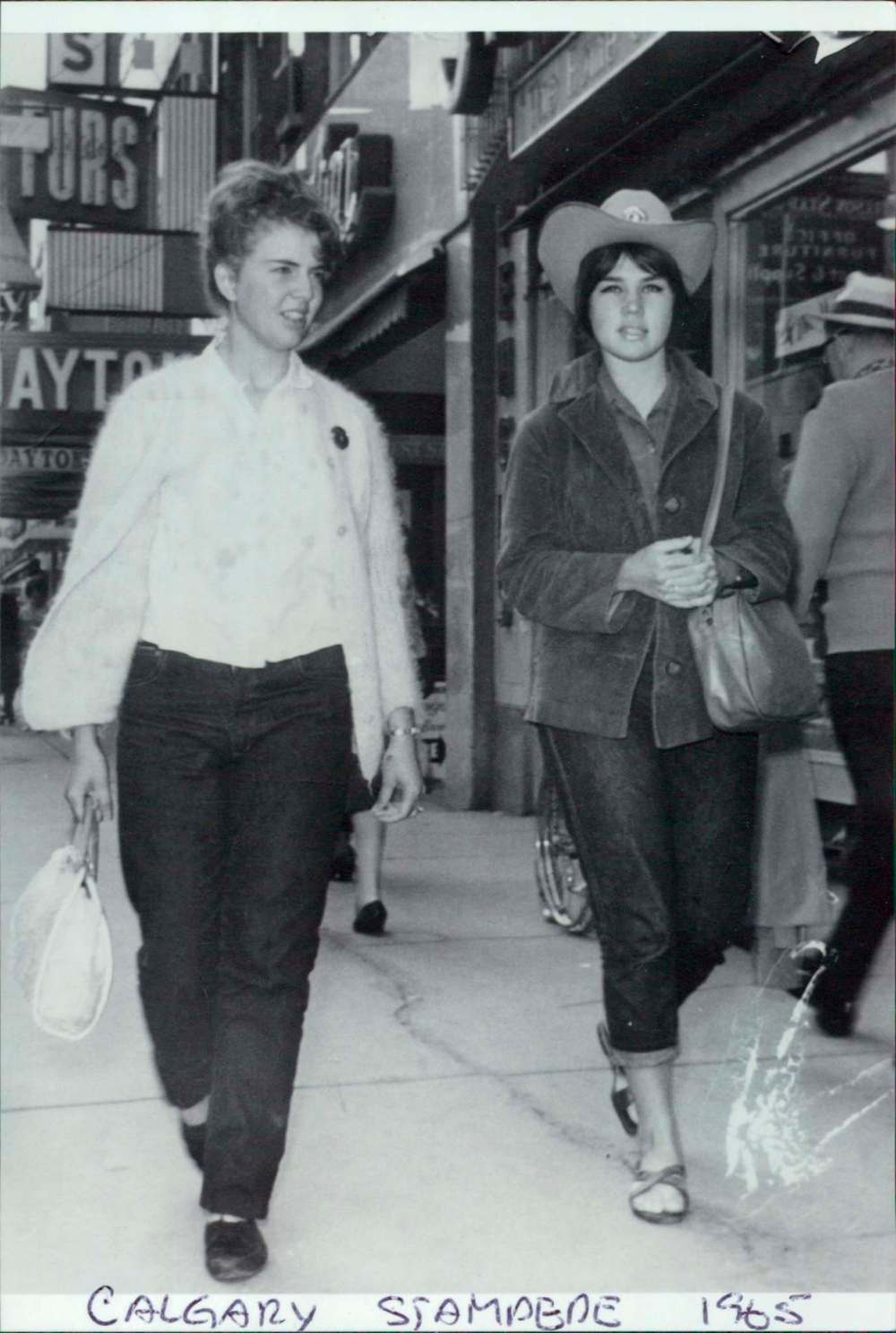 Supplied
Kentner (left) in 1965 at the age of 20 at the Calgary Stampede.