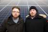 MIKE DEAL / WINNIPEG FREE PRESS(from left) Justin Phillips and Alex Stuart at the solar power array at Fort Whyte Alive. They are partners in the solar installation and design company, Sycamore Energy.191114 - Thursday, November 14, 2019.