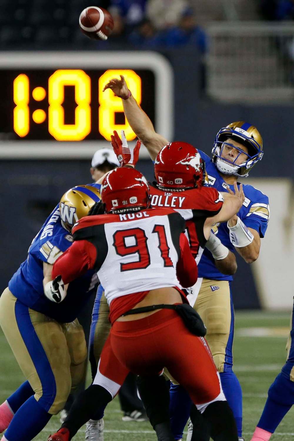 John Woods / The Canadian Press files
Collaros has been integral to the Bombers' success down the stretch and in the playoffs.