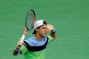 Diego Schwartzman, of Argentina, asks for cheers from the spectators after winning a point against Rafael Nadal, of Spain, during the quarterfinals of the U.S. Open tennis tournament Wednesday, Sept. 4, 2019, in New York. (AP Photo/Adam Hunger)
