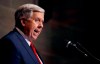 FILE - In this Jan. 16, 2019, file photo, Missouri Gov. Mike Parson delivers his State of the State address in Jefferson City, Mo. Missouri's Republican-led Legislature has passed a sweeping bill to ban abortions at eight weeks of pregnancy, and Republican Gov. Parson is expected to sign it. The House approved the measure Friday May 17, 2019. (AP Photo/Charlie Riedel, File)
