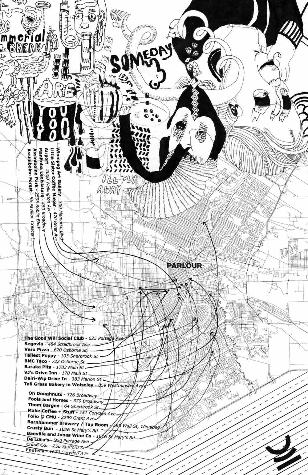 Parlour's map was