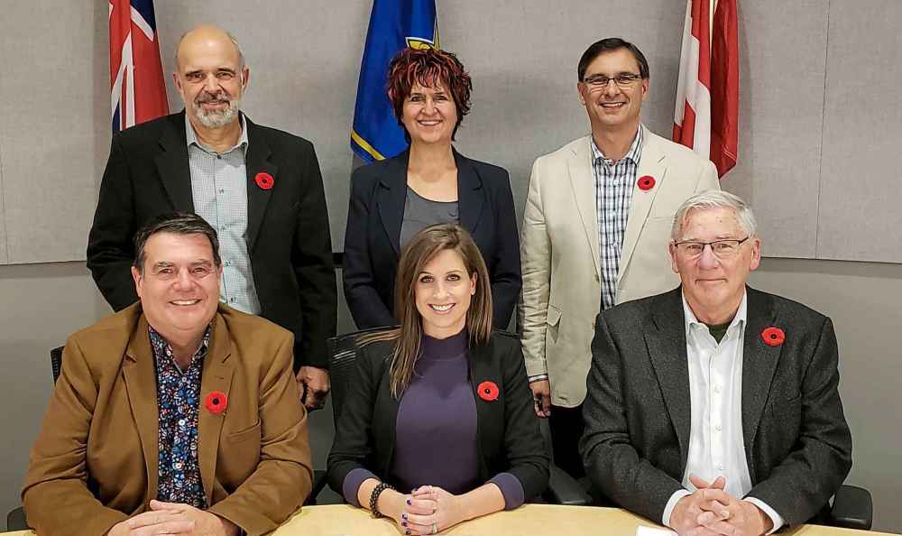 RM SPRINGFIELD
Rural Municipality of Springfield council: Back row (Left to Right): Coun. Rick Wilson, Coun. Valerie Ralke, Coun. Howard Bredin. Front row (Left to Right): Coun. Glen Fuhl, Reeve Tiffany Fell, Coun. Peter Williams