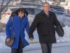 Tanya and Paul Labelle arrive for the third day of sentencing hearings for Jaskirat Singh Sidhu, the driver of the truck that struck the bus carrying the Humboldt Broncos hockey team, in Melfort, Sask., Wednesday, Jan. 30, 2019. Their son Xavier survived the crash but was reported to be among the dead. THE CANADIAN PRESS/Ryan Remiorz