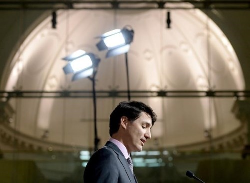Prime Minister Justin Trudeau speaks at a media availability in Montreal on Wednesday, Feb. 27, 2019. THE CANADIAN PRESS/Ryan Remiorz