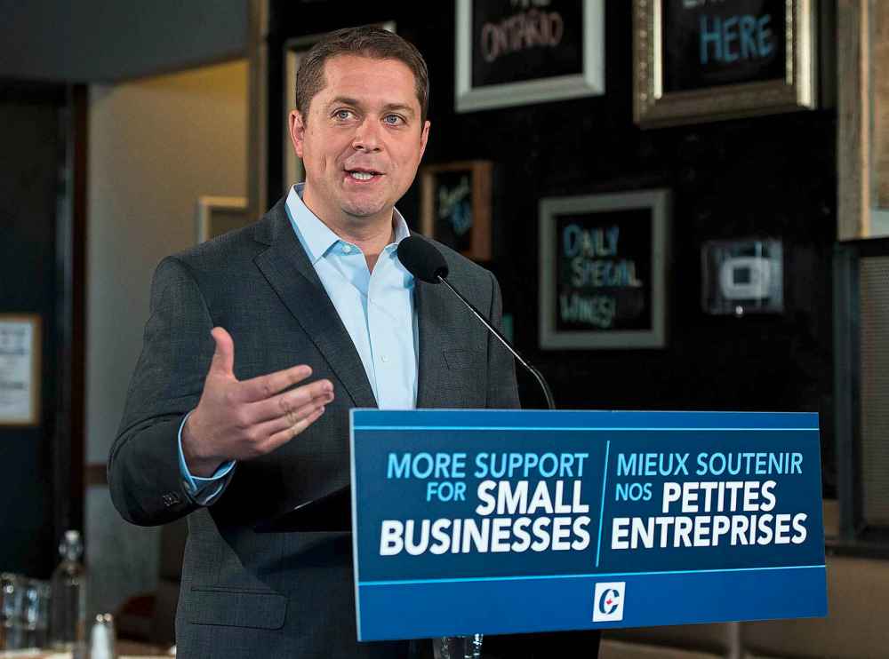 THE CANADIAN PRESS/Nathan Denette
Federal Conservative leader Andrew Scheer recently pledged to spend $1.5 billion on new MRI and CT scan equipment.