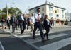 Liberal Leader Justin Trudeau crosses a street as he makes his way to make a policy announcement in Toronto on Friday, Sept. 20, 2019. THE CANADIAN PRESS/Sean Kilpatrick