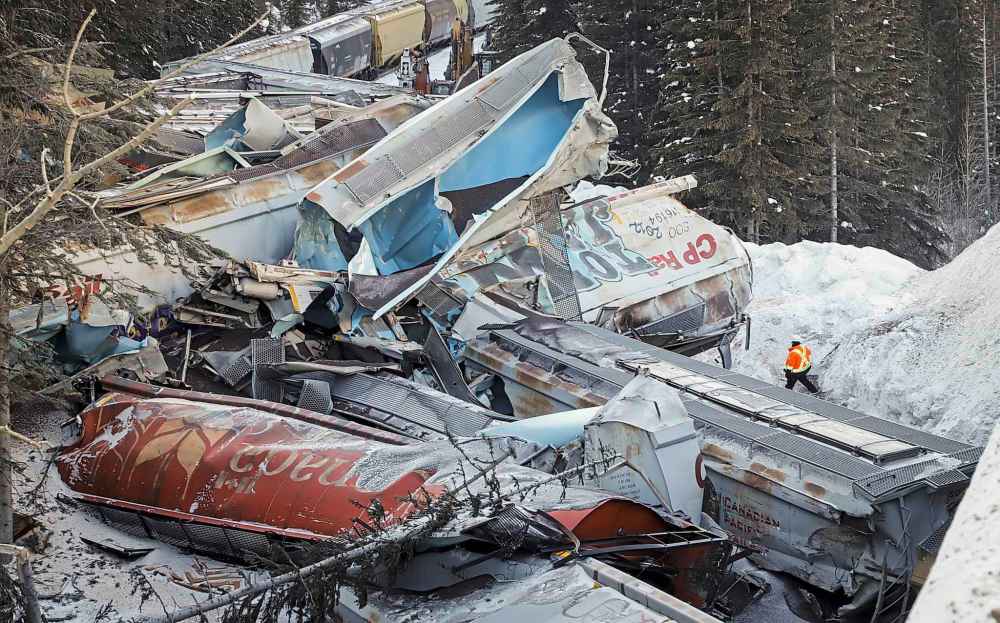 Rail safety has been top of mind in Canada this week following the death of three Canadian Pacific employees Monday after a train derailment near Field, B.C. (Jeff McIntosh / The Canadian Press files)