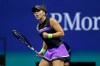 Bianca Andreescu, of Canada, reacts after scoring a point against Belinda Bencic, of Switzerland, during the semifinals of the U.S. Open tennis championships Thursday, Sept. 5, 2019, in New York. (AP Photo/Adam Hunger)