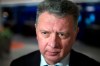 FILE - In this file photo dated Monday, Jan. 23, 2017, the president of the All-Russia Athletic Federation, Dmitry Shlyakhtin, speaks to the media in Moscow, Russia. Dmitry Shlyakhtin was suspended Thursday Nov. 21, 2019, on suspicion of obstructing an anti-doping investigation in a blow to Russia’s preparations for the 2020 Olympics. (AP Photo/Pavel Golovkin, FILE)
