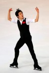 US' Nathan Chen competes in the Men Short Program during the ISU figure skating France's Trophy, in Grenoble, French Alps, France, Friday, Nov. 1, 2019. (AP Photo/Francois Mori)