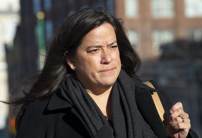 Liberal MP Jody Wilson-Raybould leaves the Parliament buildings following Question Period in Ottawa, Tuesday, February 19, 2019. THE CANADIAN PRESS/Adrian Wyld