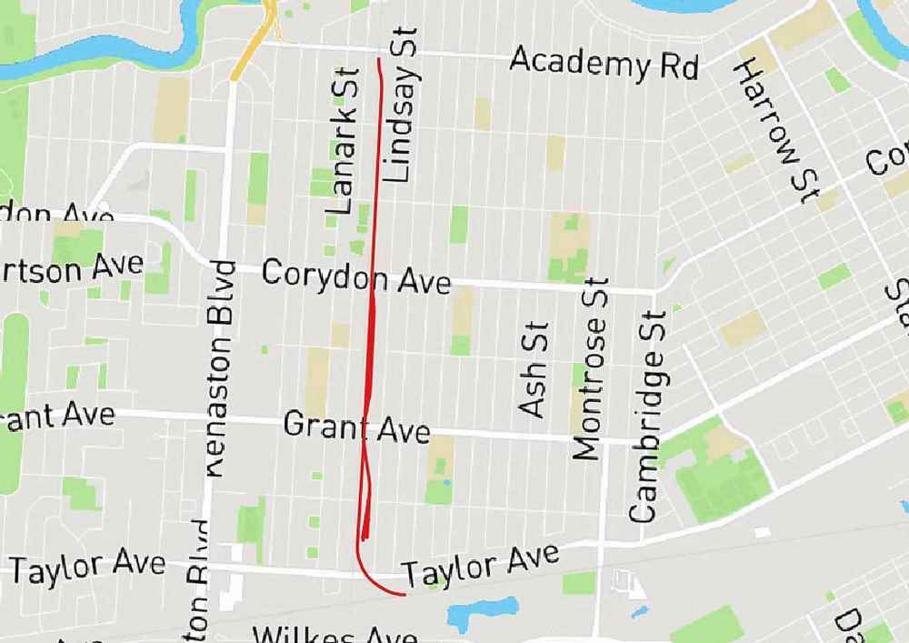 Removing Southern portion of BN’s operation
Crossings that could be closed:
- Grant Ave. (2 crossings)
- Corydon Ave. (2 crossings)
- St. Matthews Ave.
- Ellice Ave.
- Sargent Ave.
- St. Matthews Ave.