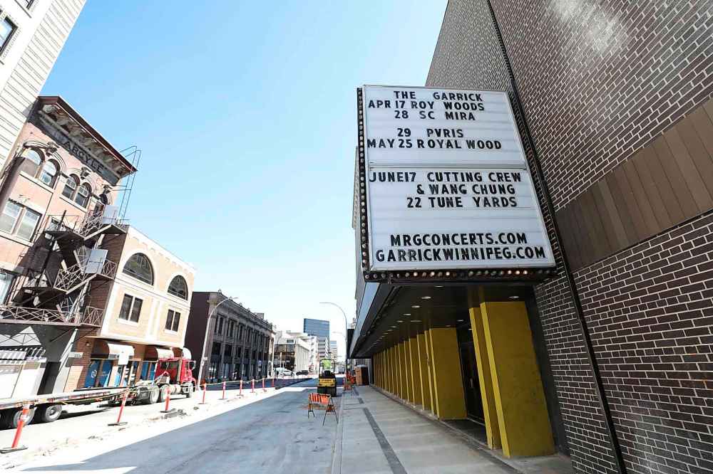 Outside the Garrick today (Ruth Bonneville / Winnipeg Free Press)
