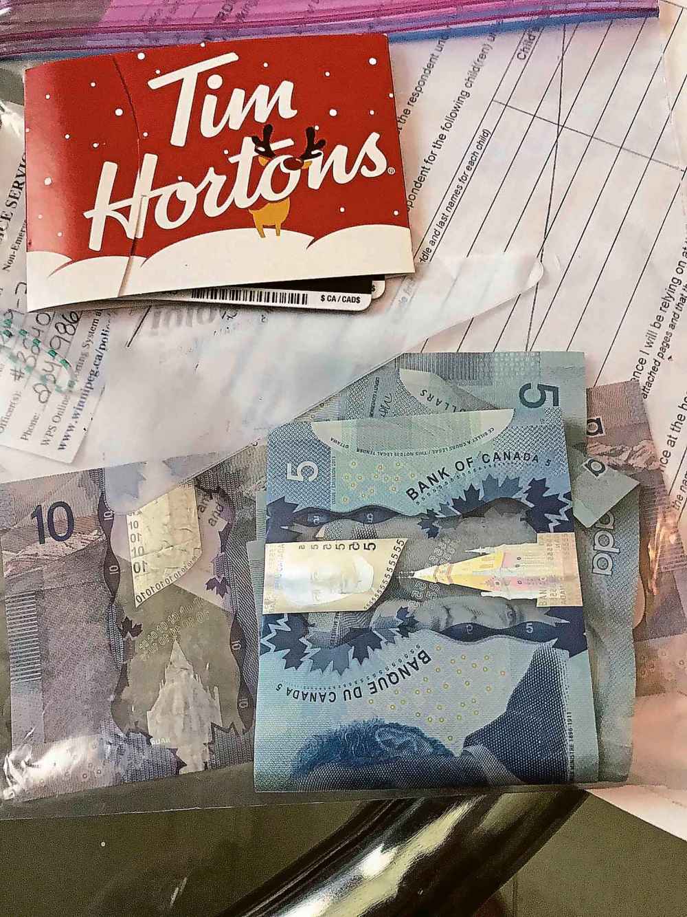 CAROL SANDERS / WINNIPEG FREE PRESS
Cash and gift cards were slipped under George Murray's door by a neighbour who he says sexually assaulted him.