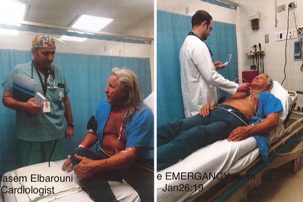 Photo exhibits submitted as part of the affidavit of Dr. Lynwood Brown in regards to Peter Nygard's health.
