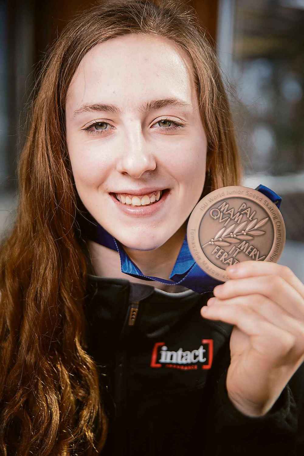 MIKE DEAL / WINNIPEG FREE PRESS
Speedskater Alexa Scott just came back with a bronze medal from the world junior championships in Poland.