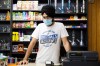 Prabjot Singh won't let people into Strikers Deli and Meats unless they are wearing a mask. (Mike Deal / Winnipeg Free Press)
