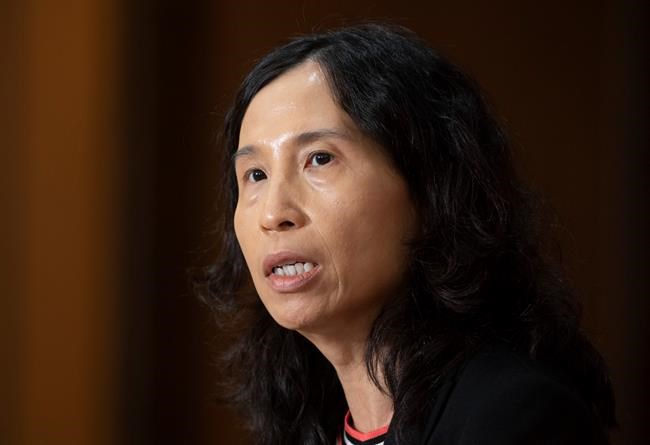 Chief Public Health Officer Theresa Tam responds to a question during a news conference Tuesday August 25, 2020 in Ottawa. THE CANADIAN PRESS/Adrian Wyld
