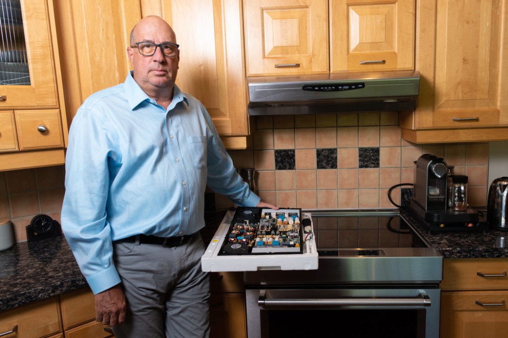 Brian Hayward spent $2,300 to have various appliances and other electrical devices fixed after a power surge in January 2019. (Jesse Boily / Winnipeg Free Press)