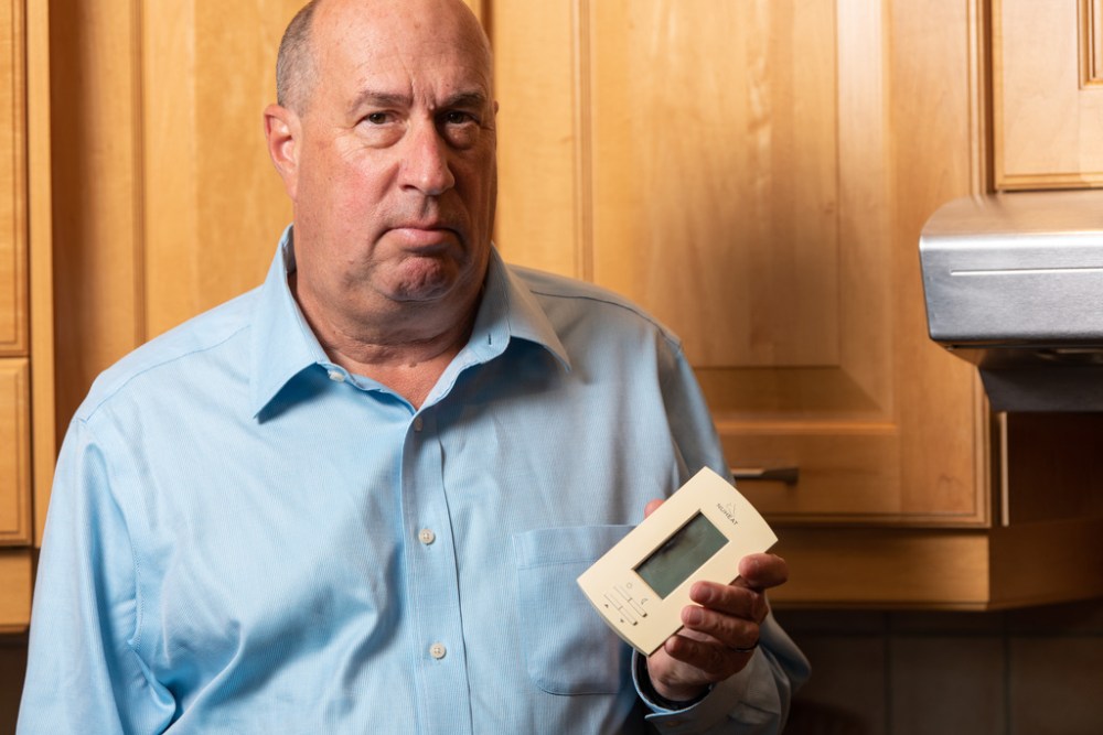 Brian Hayward was one of 250 people to put in claims with Manitoba Hydro after the power surge. Hydro says the investigation is still ongoing. (Jesse Boily / Winnipeg Free Press)