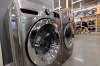A clothes washer, left, and dryer, centre, are on display at a Home Depot store location in Boston on January 27, 2020. THE CANADIAN PRESS/AP, Steven Senne