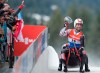 Tristan Walker and Justin Snith of Canada are seen during the second run of doubles luge during the Viessmann Luge World Cup in Whistler, B.C., Saturday, Dec. 14, 2019. THE CANADIAN PRESS/Jonathan Hayward