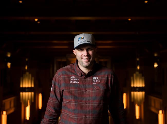 Canadian alpine skier Manuel Osborne-Paradis poses for a photograph in Toronto on Tuesday, Nov. 5, 2019. THE CANADIAN PRESS/Nathan Denette