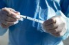 A needle and syringe used to administer the flu shot in shown in Virgil, Ont., Monday, Oct. 5, 2020. At this point during last year's flu season, Canada had already recorded 711 positive cases of influenza. THE CANADIAN PRESS/Tara Walton