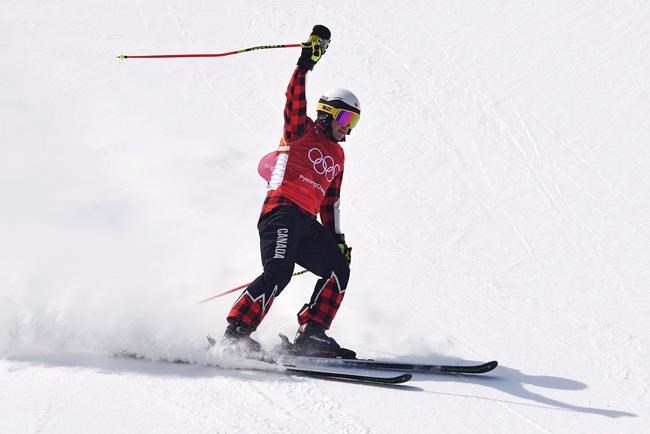 Canada's Kevin Drury celebrates after his heat in the men's ski cross elimination round at the 2018 Winter Olympic Games in Pyeongchang, South Korea, Wednesday, Feb. 21, 2018. Drury is aware the chill attitude that drove him to a World Cup men's ski cross title will be put to the test this season. THE CANADIAN PRESS/Jonathan Hayward