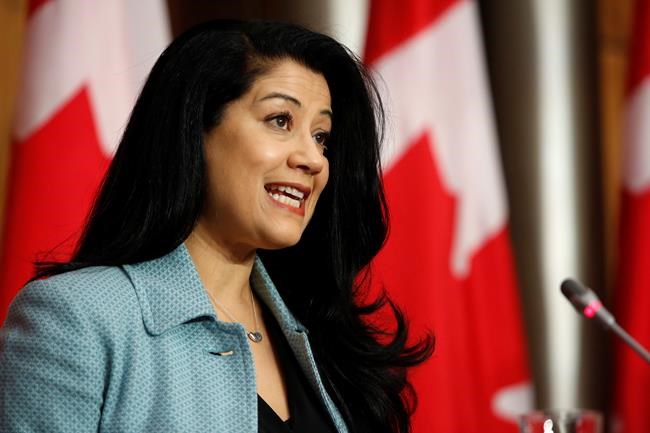 Dr. Supriya Sharma, chief medical adviser at Health Canada, speaks during a press conference to announce that Health Canada has authorized the Moderna COVID-19 vaccine, at the Sir John A. Macdonald Building in Ottawa on Wednesday, Dec. 23, 2020. THE CANADIAN PRESS/David Kawai