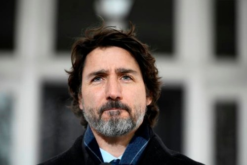 Prime Minister Justin Trudeau speaks during a news conference on the COVID-19 pandemic outside his residence at Rideau Cottage in Ottawa, on Tuesday, Jan. 26, 2021. THE CANADIAN PRESS/Justin Tang
