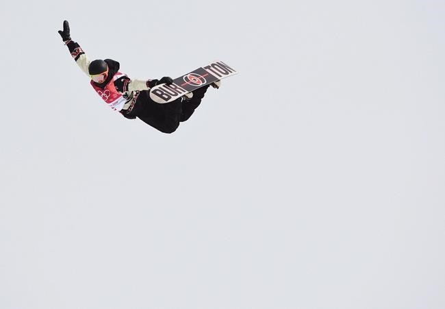 Mark McMorris of Canada competes in the men's snowboard big air final at the 2018 Winter Olympic Games in Pyeongchang, South Korea, Saturday, Feb. 24, 2018. Mark McMorris captured a bronze medal on Saturday at a World Cup snowboard slopestyle event. THE CANADIAN PRESS/Jonathan Hayward
