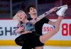 Canadian ice dancers Piper Gilles and Paul Poirier perform their routine during a practice in Montreal, on Monday, February 24, 2020. THE CANADIAN PRESS/Paul Chiasson