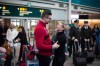 Olympic gold medallist in two-man bobsleigh, Alexander Kopacz, left, of London, Ont., shares a moment with his girlfriend Cassie Hawrysh after arriving from South Korea at Vancouver International Airport in Richmond, B.C., Monday, Feb. 26, 2018. THE CANADIAN PRESS/Darryl Dyck