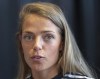 Runner Melissa Bishop-Nriagu speaks to the media at the opening news conference at the Canadian Track and Field Championships, in Montreal, Thursday, July 25, 2019. THE CANADIAN PRESS/Ryan Remiorz