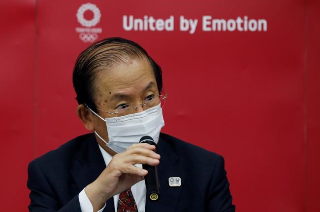 Tokyo organising committee CEO Toshiro Muto speaks at a news conference after IOC Executive Board Meeting in Tokyo, Wednesday, June 9, 2021. (Kim Kyung-Hoon/Pool photo via AP)