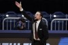 FILE - Iona head coach Rick Pitino gestures as his team plays against Alabama in the first half of a first-round game in the NCAA men's college basketball tournament at Hinkle Fieldhouse in Indianapolis, in this Saturday, March 20, 2021, file photo. Iona coach and Basketball Hall of Famer Rick Pitino is coaching the Greek national team in the Olympic qualifying tournament that starts Tuesday in Victoria, British Columbia. (AP Photo/Michael Conroy, File)