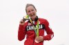 Canada's Catharine Pendrel celebrates her bronze medal in the women's mountain bike final at the 2016 Olympic Summer Games in Rio de Janeiro, Brazil on Saturday, Aug. 20, 2016. Two-time world champion and Olympic bronze medallist Pendrel headlines Canada's largest-ever Olympic cycling team. THE CANADIAN PRESS/Sean Kilpatrick