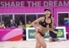 Canada's Melissa Humana-Paredes reacts after scoring a point on her way to winning the gold medal during the beach volleyball final at the Commonwealth Games Thursday, April 12, 2018 in Gold Coast, Australia.THE CANADIAN PRESS/Ryan Remiorz