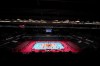 The US women Volleyball team practice during a team training session at Ariake Arena at the 2020 Summer Olympics, Thursday, July 22, 2021, in Tokyo, Japan. (AP Photo/Manu Fernandez)