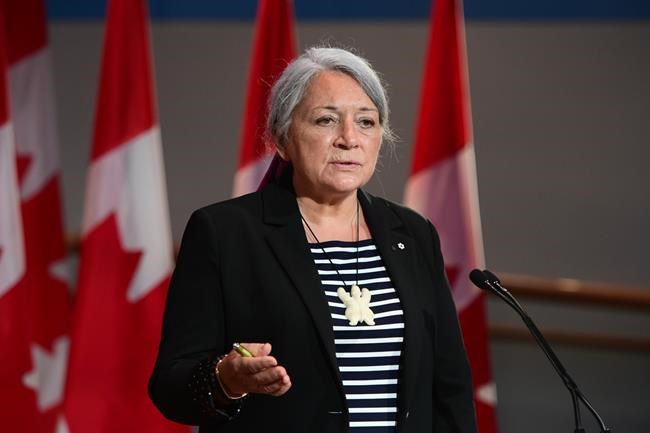 Mary Simon speaks during an announcement at the Canadian Museum of History in Gatineau, Que., on Tuesday, July 6, 2021. Canada's incoming governor general has had her first audience with the Queen. Simon will be sworn in as the representative of the sovereign in Canada on Monday.THE CANADIAN PRESS/Sean Kilpatrick