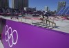 Micky Papa of Canada competes in Men’s Street Skateboarding during the Tokyo Olympics in Tokyo, Japan on Sunday, July 25, 2021. THE CANADIAN PRESS/Nathan Denette