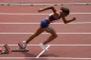 Sydney Mclaughlin, of United States, wins a heat in the women's 400-meter hurdles at the 2020 Summer Olympics, Saturday, July 31, 2021, in Tokyo. (AP Photo/Charlie Riedel)