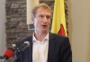 Indigenous Services Minister Marc Miller speaks to media at the Frobisher Inn in Iqaluit, Nunavut, on Friday, July 23, 2021. Miller says he is concerned provinces that are lifting COVID-19 restrictions could lead to a Delta-driven fourth wave among Indigenous people. THE CANADIAN PRESS/Emma Tranter
