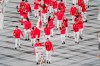 Team Canada flag-bearers Miranda Ayim and Nathan Hirayama carry the Canadian flag at the opening ceremonies during the Tokyo Olympics in Tokyo, Japan on Friday, July 23, 2021. Success and safety not mutually exclusive is the takeaway from Canada's performance in Tokyo's Olympics. THE CANADIAN PRESS/Adrian Wyld