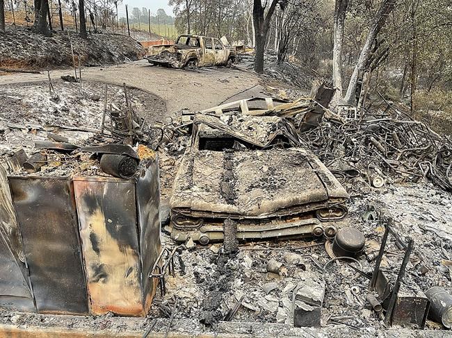 This Aug. 7, 2021 photo shows a classic Chevrolet El Camino that was lost along with the home of