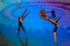 Dancers perform during the opening ceremony for the 2020 Paralympics at the National Stadium in Tokyo, Tuesday, Aug. 24, 2021. (AP Photo/Eugene Hoshiko)