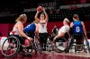 Canada's Kathleen Dandeneau (13) shoots during a women's wheelchair basketball quarterfinal game against the United States at the Tokyo 2020 Paralympic Games, Tuesday, Aug. 31, 2021, in Tokyo, Japan. THE CANADIAN PRESS/AP-Kiichiro Sato
