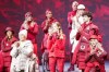 Canadian Olympians and Paralympians gather on stage at the Team Canada x Lululemon Athlete Kit Reveal in Toronto on Tuesday, October 26, 2021. Lululemon will outfit Canada's Olympic and Paralympic athletes starting with the upcoming Winter Games in Beijing. THE CANADIAN PRESS/Evan Buhler